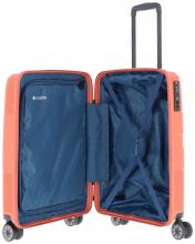 auffälliger Bordtrolley Travelite Waal S 55cm Terracotta Hartschale