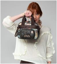 Kurzgrifftasche Anekke Shoen Padded abstrakter Print 