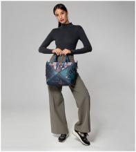 auffällige Henkeltasche blau metallic bunt Anekke Contemporary Origami