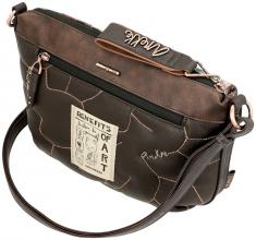 feminine Schultertasche Kettenhenkel Anekke Shoen Padded Kunstdruck