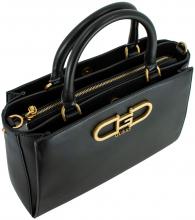 bürotaugliche Kurzgrifftasche schwarz Guess Fleet Satchel