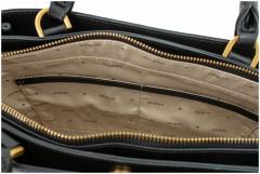 bürotaugliche Kurzgrifftasche schwarz Guess Fleet Satchel