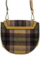 modische Umhängetasche Karomuster Stoff Guess Fleet Mustard Multi