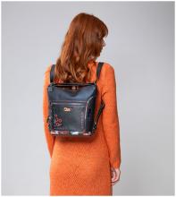 Anekke Kyomu 2-in-1 Schultertasche Rucksack dunkelblau
