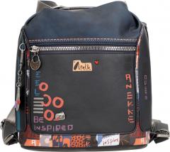 Anekke Kyomu 2-in-1 Schultertasche Rucksack dunkelblau