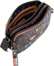 Anekke Umhängetasche Contemporary Japan dreigeteilt