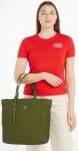Tommy Hilfiger TH Soft Nylon Tote Mono grün putting green