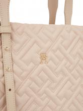 Tommy Hilfiger Tasche TH Soft Nylon Tote Mono merino beige