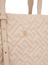 Tommy Hilfiger Tasche TH Soft Nylon Tote Mono merino beige