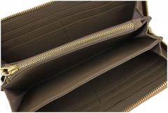 Les Visionnaires Langbörse schwarz glänzend Sophie Quilting Metallic