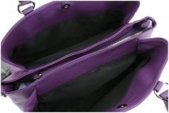 Caleidos Kurzgrifftasche schwarzes Leder Webgurt 