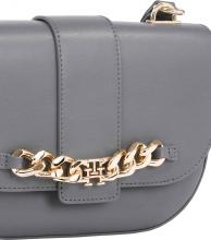 stylische Tommy Hilfiger Tasche Damen TH Luxe Crossover grey line