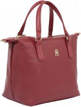 Kurzgrifftasche Tommy Hilfiger Poppy Plus Small Tote Rouge rot