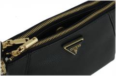 Guess Laryn Pebbled Dual Zip Umhängetasche Fuchsia pink