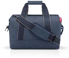 dunkelblauer Weekender Reisenthel Allrounder L Herringbone Dark Blue