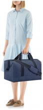 dunkelblauer Weekender Reisenthel Allrounder L Herringbone Dark Blue