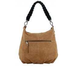 Schultertasche dunkelgrau Velours FREDsBRUDER Jo Big Ball Hobo