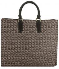 Guess Kurzgrifftasche Rainee Large Tote Brown Logo Rose 3D-Print