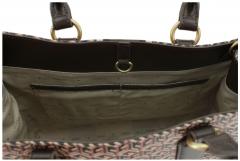Guess Kurzgrifftasche Rainee Large Tote Brown Logo Rose 3D-Print