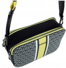 Camera Bag Guess Rainee Logodruck schwarz gelb 