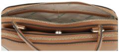 Damenhandtasche zweigeteilt Guess Eco Alexie Mini Top Zip Cognac