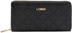 L.Credi Geldtasche Filiberta schwarz Logoprägung