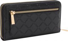 L.Credi Geldtasche Filiberta schwarz Logoprägung