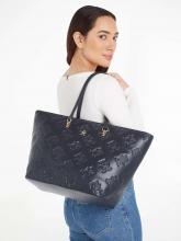 Tommy Hilfiger Shopper Monogramme TH Refined Tote Mono blau