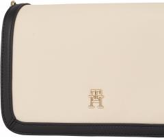 Tommy Hilfiger Crossovertasche Überschlag Essential Flap Beige