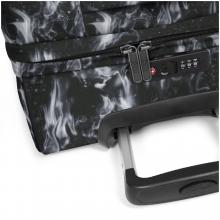 Eastpak Transitr Handgepäckstrolley schwarz grau Flammenprint Dark Flame