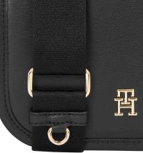 Überschlagtasche Tommy Hilfiger schwarz Umrandung TH City Crossover