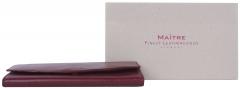 Maitre Überschlagbörse Leisel Diedburg dunkelrot Leder