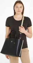 Tommy Hilfiger Henkeltasche schwarz Iconic Satchel