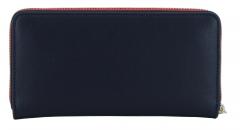 Tommy Hilfiger Damen Geldbörse TH Essential SC Large ZA Corp Reißverschluss Flag Stripes