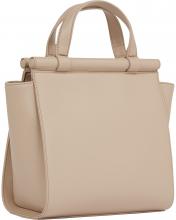 Tommy Hilfiger Kurzgrifftasche Mini TH Feminine Small Tote merino beige Umhängegurt