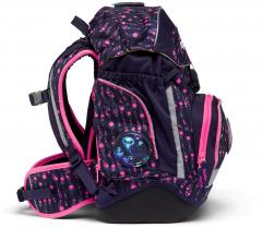 Schulranzenset 6-teilig violett neonpink Ergobag Pack Bärmuda Viereck