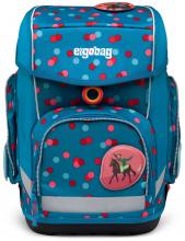 Ergobag Cubo Schulranzen-Set VoltiBär blau Punkte Pferde