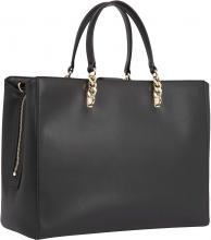 Businesstasche Tommy Hilfiger TH Refined Workbag goldfarbene Kette großes Reißverschlussfach