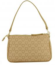 elegante Schultertasche schwarz Alloverprint Valentino Liuto