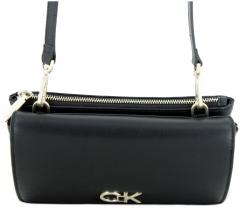Calvin Klein Double Schultertasche Re-Lock schwarz Gusett
