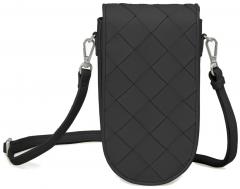 Phonepouch schwarz Flechtdesign Les Visionnaires Adele Weave Black