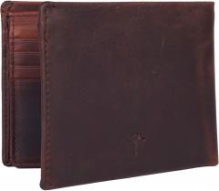 Lederbörse dunkelbraun Loreto Typhon Dark Brown Vintage 