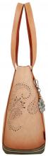 Shoppertasche Anekke Peace & Love Camel beige Hippie Flower Power