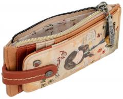 Kartenetui Anekke Peace & Love Camel Hippie San Francisco Glitzer Blumen