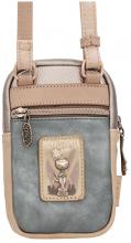 Anekke kleine Umhängetasche metallic Hollywood Glitzersteine Star beige