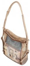 Taschenrucksack beige Glitzer Anekke Hollywood