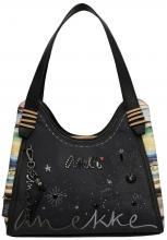 Anekke Schultertasche dunkelblau Hollywood bestickt