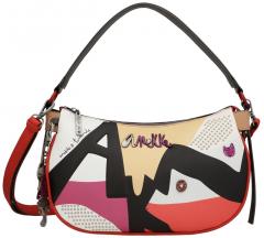 Anekke Schultertasche bunt Hollywood retro Prägung
