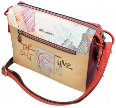 Hollywood Anekke Schultertasche kubisch Pop Art Design Bunt