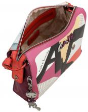 Hollywood Anekke Schultertasche kubisch Pop Art Design Bunt